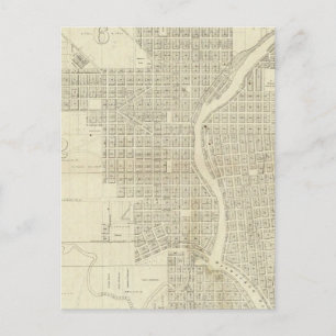 Postal Mapa de Milwaukee