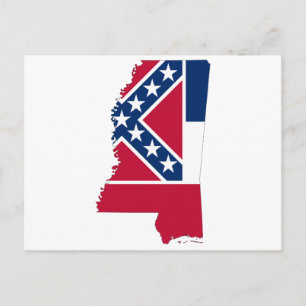 POSTAL MAPA DE MISSISSIPPI