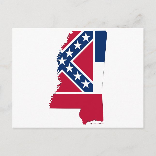 POSTAL MAPA DE MISSISSIPPI (Anverso)