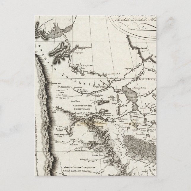 Postal Mapa de Misuri (Anverso)