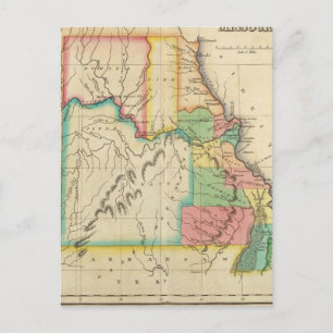 Postal Mapa De Misuri