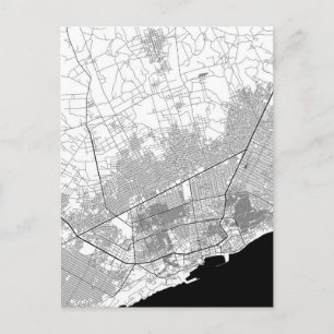 Postal Mapa de Mogadiscio Somalia