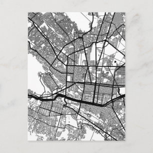 Postal Mapa de Monterrey Ciudad de México