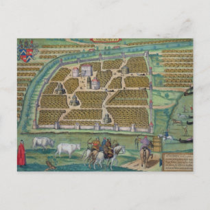 Postal Mapa de Moscú