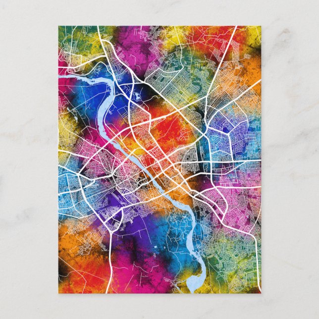 Postal Mapa de Mosul Iraq (Anverso)