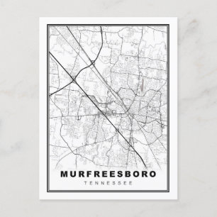 Postal Mapa de Murfreesboro