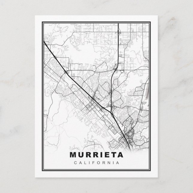Postal Mapa de Murrieta (Anverso)