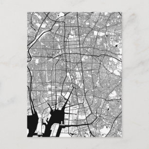 Postal Mapa de Nagoya Japón