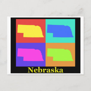 Postal Mapa de Nebraska