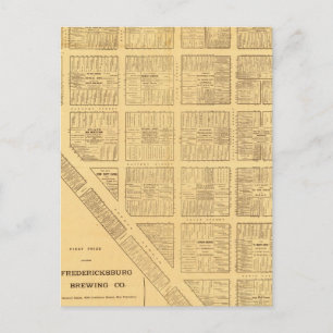 Postal Mapa de negocios de San Francisco