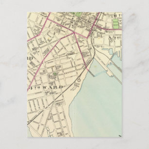 Postal Mapa de New Haven