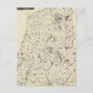 Postal Mapa de Nuevo Hampshire 1816