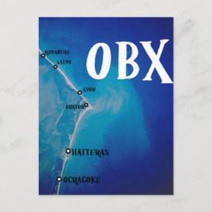 Postal Mapa de OBX del sur