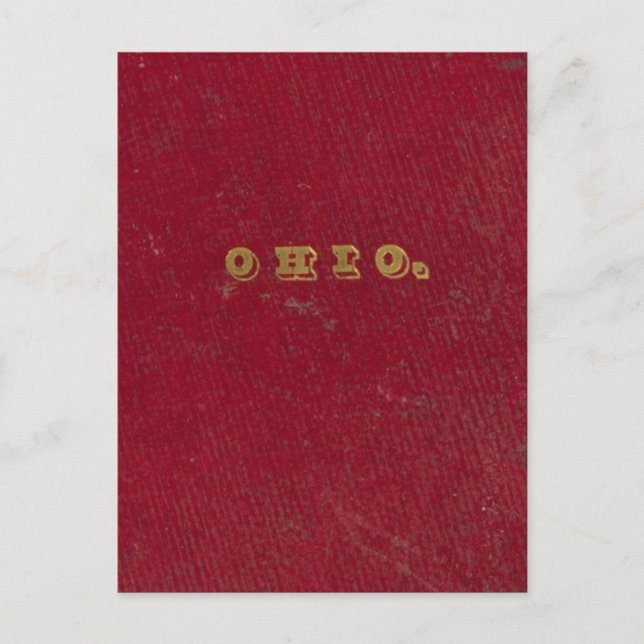 Postal Mapa de Ohio (Anverso)