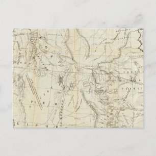 Postal Mapa de Oregón, California, Nuevo México