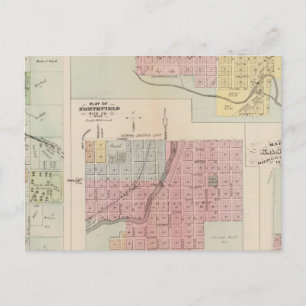 Postal Mapa de Owatonna, Mapa de Mantorville, Minnesota