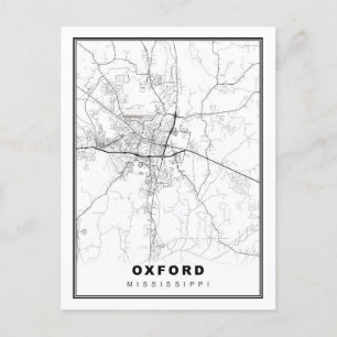 Postal Mapa de Oxford