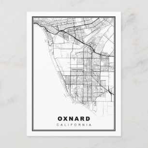 Postal Mapa de Oxnard