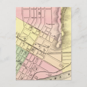 Postal Mapa de Parkersburg, Virginia Occidental