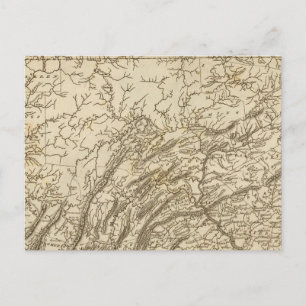 Postal Mapa de Pennsylvania por Arrowsmith