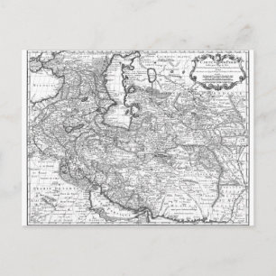 Postal Mapa de Persia 1724