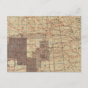 Postal Mapa de progreso de las encuestas geográficas de E