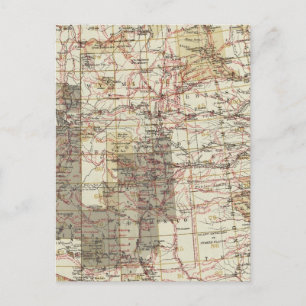 Postal Mapa de progreso de las encuestas geográficas de E