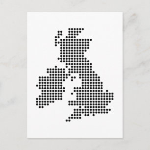 Postal Mapa De Punto De Uk
