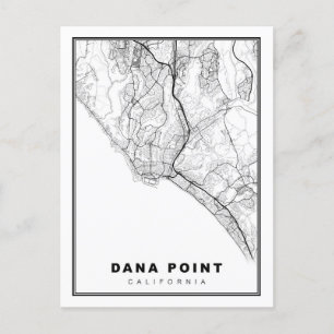 Postal Mapa de puntos de Dana