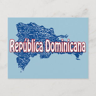 Postal Mapa de República Dominicana