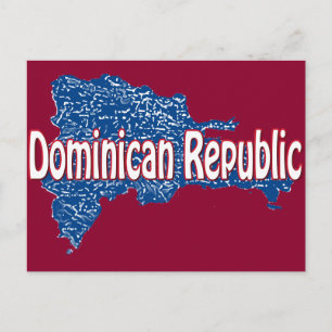 Postal Mapa de República Dominicana