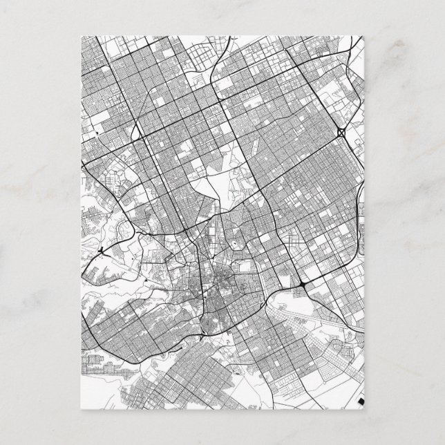 Postal Mapa de Riad Arabia Saudita (Anverso)