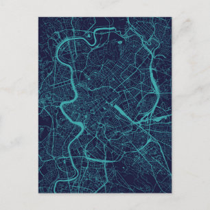 Postal Mapa de Roma