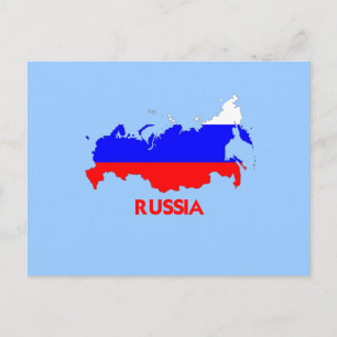 POSTAL MAPA DE RUSIA