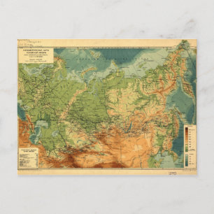 Postal Mapa de Rusia (1912)