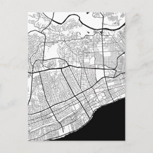Postal Mapa de Santo Domingo República Dominicana