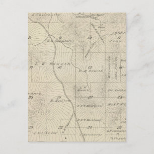 Postal Mapa de sección del condado de Tulare T23S R29E