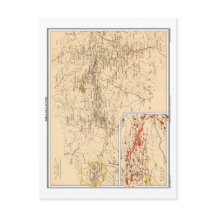 Mapa de Simla y Jutogh, India Británica.