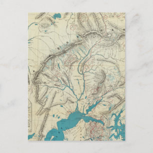 Postal Mapa de Sleem del centro de Alaska