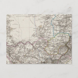 Postal Mapa de Sudáfrica