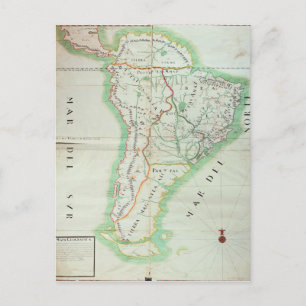 Postal Mapa de Sudamérica, 1777