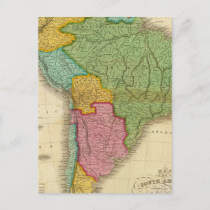Postal Mapa de Sudamérica 4