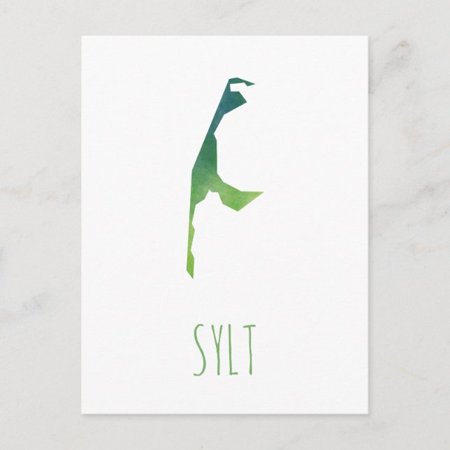 Postal Mapa de Sylt (Anverso)