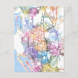 Postal Mapa de Taiwán de la ciudad de Kaohsiung