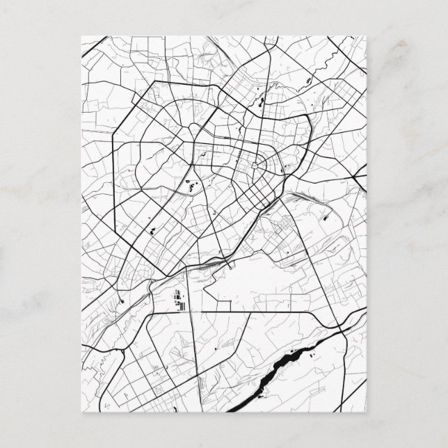 Postal Mapa de Tashkent Uzbekistán (Anverso)