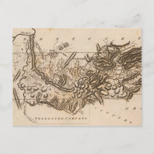 Postal Mapa de Tennessee por Arrowsmith