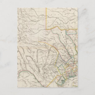Postal Mapa de Texas