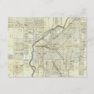 Postal Mapa de Thayer de Denver Colorado