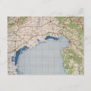 Postal Mapa de Venecia, Italia