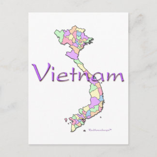 Postal Mapa de Vietnam